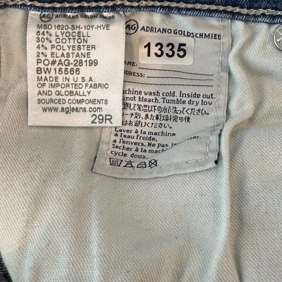 Ag Adriano Goldschmied High‎ Rise Flare Jeans Size 29R - Picture 6 of 7